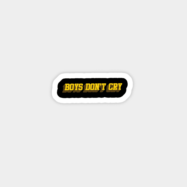 boys don't cry Sticker by zicococ